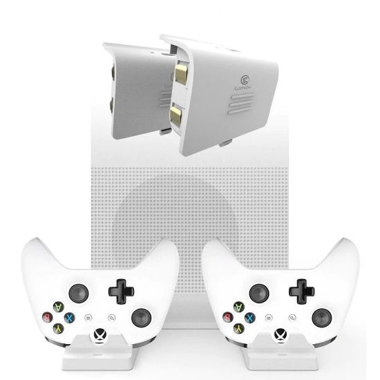 Picture of Sparkfox Xbox One S Multifunction Console Stand with Charging Hub And Play and Charge Batteries