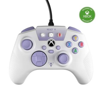 Picture of Turtle Beach REACT-R Wired Game Controller White & Purple