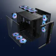 Picture of UFO III PC CASE - Black - 7 fans