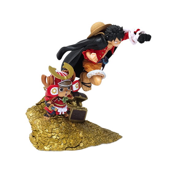 Picture of One Piece Luffy With Tony Chopper Figure 20cm